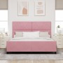 Cama Rosa 180x200 cm Terciopelo von , Betten und Lattenroste - Ref: Foro24-3344896, Preis: 247,23 €, Rabatt: %
