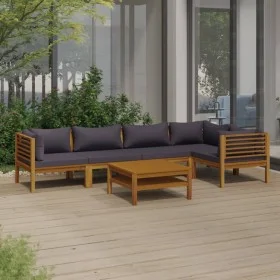 Garden furniture set 6 pieces with cushions solid acacia wood by vidaXL, Garden sets - Ref: Foro24-3086918, Price: 748,41 €, ...