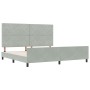 Estructura de Cama Gris Claro 200x200 cm Terciopelo by , Beds and slatted bases - Ref: Foro24-3344897, Price: 252,81 €, Disco...