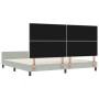 Estructura de Cama Gris Claro 200x200 cm Terciopelo by , Beds and slatted bases - Ref: Foro24-3344897, Price: 252,81 €, Disco...