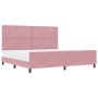 Estructura de Cama de Terciopelo Rosa de  200x200 cm | Foro24.es | Tu tienda online para hogar, jardín y más Foro24.es