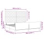 Estructura de Cama Azul Oscuro 200x200 cm Terciopelo by , Beds and slatted bases - Ref: Foro24-3344901, Price: 255,48 €, Disc...