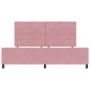 Estructura de Cama de Terciopelo Rosa de  200x200 cm | Foro24.es | Tu tienda online para hogar, jardín y más Foro24.es