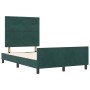 Marco de Cama en Verde Oscuro, 120x190 cm, Hecho de Terciopelo by , Beds and slatted bases - Ref: Foro24-3344930, Price: 171,...