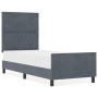 Estructura de Cama Gris Oscuro 80x200 cm Terciopelo by , Beds and slatted bases - Ref: Foro24-3344970, Price: 146,47 €, Disco...