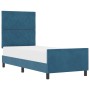 Estructura de Cama de Terciopelo Azul Marino de 80x200 cm by , Beds and slatted bases - Ref: Foro24-3344973, Price: 140,71 €,...