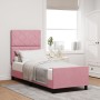 Base de cama Rosa 80x200 cm Terciopelo by , Beds and slatted bases - Ref: Foro24-3344974, Price: 153,75 €, Discount: %