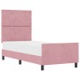 Base de cama Rosa 80x200 cm Terciopelo by , Beds and slatted bases - Ref: Foro24-3344974, Price: 153,75 €, Discount: %