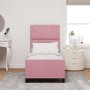 Base de cama Rosa 80x200 cm Terciopelo by , Beds and slatted bases - Ref: Foro24-3344974, Price: 153,75 €, Discount: %