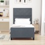 Cama Gris Oscuro 90x190 cm Terciopelo de , Camas y somieres - Ref: Foro24-3344976, Precio: 144,52 €, Descuento: -5%%