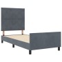 Cama Gris Oscuro 90x190 cm Terciopelo de , Camas y somieres - Ref: Foro24-3344976, Precio: 144,52 €, Descuento: -5%%