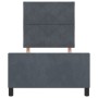 Cama Gris Oscuro 90x190 cm Terciopelo de , Camas y somieres - Ref: Foro24-3344976, Precio: 144,52 €, Descuento: -5%%