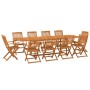Garden dining set 11 pieces solid acacia wood by vidaXL, Garden sets - Ref: Foro24-3086990, Price: 874,50 €, Discount: %