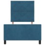 Estructura de Cama Azul Oscuro 90x200 cm Terciopelo by , Beds and slatted bases - Ref: Foro24-3344985, Price: 160,71 €, Disco...