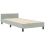 Estructura de Cama Gris Claro 100x200 cm Terciopelo by , Beds and slatted bases - Ref: Foro24-3344987, Price: 152,97 €, Disco...
