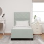 Estructura de Cama Gris Claro 100x200 cm Terciopelo by , Beds and slatted bases - Ref: Foro24-3344987, Price: 152,97 €, Disco...