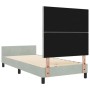 Estructura de Cama Gris Claro 100x200 cm Terciopelo by , Beds and slatted bases - Ref: Foro24-3344987, Price: 152,97 €, Disco...