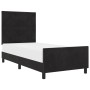 Marco de Cama Negro 100x200 cm de Terciopelo by , Beds and slatted bases - Ref: Foro24-3344989, Price: 152,31 €, Discount: %