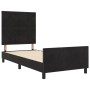 Marco de Cama Negro 100x200 cm de Terciopelo by , Beds and slatted bases - Ref: Foro24-3344989, Price: 152,31 €, Discount: %