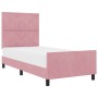 Estructura de cama de terciopelo rosa  100x200 cm | Foro24.es | Tu tienda online para hogar, jardín y más Foro24.es