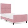 Estructura de cama de terciopelo rosa  100x200 cm | Foro24.es | Tu tienda online para hogar, jardín y más Foro24.es