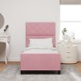 Estructura de cama de terciopelo rosa  100x200 cm | Foro24.es | Tu tienda online para hogar, jardín y más Foro24.es