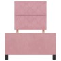 Estructura de cama de terciopelo rosa  100x200 cm | Foro24.es | Tu tienda online para hogar, jardín y más Foro24.es
