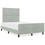 Estructura de Cama  Gris Claro 120x190 cm Terciopelo | Foro24.es | Tu tienda online para hogar, jardín y más Foro24.es