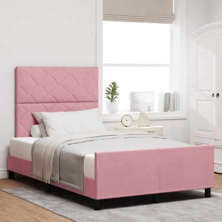 Estructura de Cama  Rosa 120x200 cm Terciopelo | Foro24.es | Tu tienda online para hogar, jardín y más Foro24.es