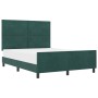Estructura de Cama Verde Oscuro 140x190 cm Terciopelo von , Betten und Lattenroste - Ref: Foro24-3345008, Preis: 224,16 €, Ra...