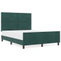 Estructura de Cama Verde Oscuro 140x190 cm Terciopelo von , Betten und Lattenroste - Ref: Foro24-3345008, Preis: 224,16 €, Ra...