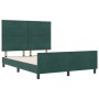 Estructura de Cama Verde Oscuro 140x190 cm Terciopelo von , Betten und Lattenroste - Ref: Foro24-3345008, Preis: 224,16 €, Ra...