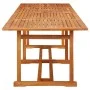 Garden dining set 11 pieces solid acacia wood by vidaXL, Garden sets - Ref: Foro24-3086992, Price: 781,36 €, Discount: %