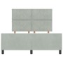 Cama Estructura Gris Claro 160x200 cm Terciopelo by , Beds and slatted bases - Ref: Foro24-3345017, Price: 224,94 €, Discount: %