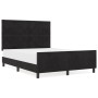 Estructura de Cama de Terciopelo Negro de 160x200 cm by , Beds and slatted bases - Ref: Foro24-3345019, Price: 235,42 €, Disc...