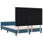 Estructura de Cama Azul Oscuro 160x200 cm Terciopelo by , Beds and slatted bases - Ref: Foro24-3345021, Price: 243,09 €, Disc...