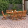 Garten-Essgruppe 9-teilig Massivholz Akazie 220x90x75cm von vidaXL, Gartensets - Ref: Foro24-3086988, Preis: 621,24 €, Rabatt: %