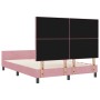 estructura de cama Rosa 160x200 cm Terciopelo by , Beds and slatted bases - Ref: Foro24-3345022, Price: 235,42 €, Discount: %