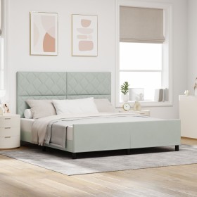 Estructura de Cama en Gris Claro - 180x200 cm