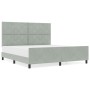 Estructura de Cama en Gris Claro - 180x200 cm Terciopelo | Foro24.es | Tu tienda online para hogar, jardín y más Foro24.es