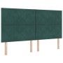 Estructura de Cama Verde Oscuro 180x200 cm Terciopelo by , Beds and slatted bases - Ref: Foro24-3345026, Price: 272,63 €, Dis...