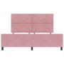 Marco de Cama Rosa 180x200 cm Terciopelo by , Beds and slatted bases - Ref: Foro24-3345028, Price: 235,57 €, Discount: %