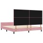 Marco de Cama Rosa 180x200 cm Terciopelo by , Beds and slatted bases - Ref: Foro24-3345028, Price: 235,57 €, Discount: %