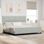 Estructura de Cama  Gris Claro 200x200 cm Terciopelo | Foro24.es | Tu tienda online para hogar, jardín y más Foro24.es
