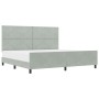 Estructura de Cama  Gris Claro 200x200 cm Terciopelo | Foro24.es | Tu tienda online para hogar, jardín y más Foro24.es