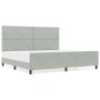 Estructura de Cama  Gris Claro 200x200 cm Terciopelo | Foro24.es | Tu tienda online para hogar, jardín y más Foro24.es