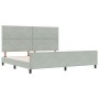 Estructura de Cama  Gris Claro 200x200 cm Terciopelo | Foro24.es | Tu tienda online para hogar, jardín y más Foro24.es