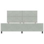 Estructura de Cama  Gris Claro 200x200 cm Terciopelo | Foro24.es | Tu tienda online para hogar, jardín y más Foro24.es