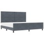 Estructura de Cama de Terciopelo Gris Oscuro 200x200 cm by , Beds and slatted bases - Ref: Foro24-3345030, Price: 263,89 €, D...