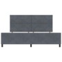 Estructura de Cama de Terciopelo Gris Oscuro 200x200 cm by , Beds and slatted bases - Ref: Foro24-3345030, Price: 263,89 €, D...